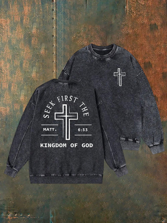 Męska bluza w stylu vintage w trudnej sytuacji Christian Casual